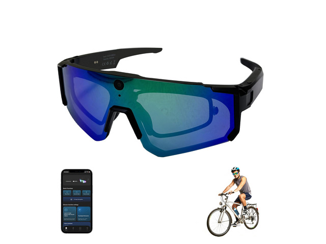 AI Smart Glasses with Camera 4K, 8MP HD POV Video Recording Glasses with Camera, Built-in Storage(No SD Card Needed), Wearable Tech Bluetooth...