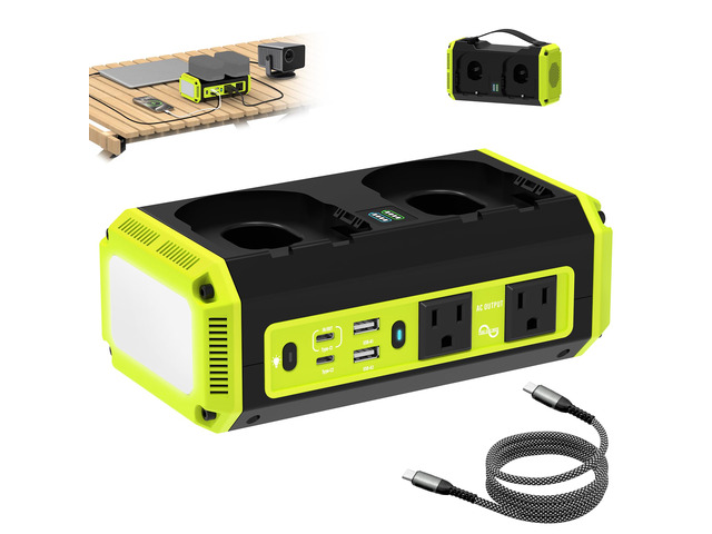 350W Pure Sine Wave Power Inverter Compatible with Ryobi 18V Batteries (Battery Not Included), Dual-Battery Auto-Switch, DC 18V to AC 120V, 140W...