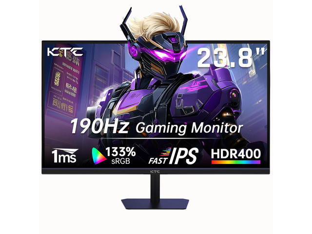 24 Inch 180Hz/190Hz Gaming Monitor, FHD PC Computer Monitor with Fast IPS Panel, HDR400, 133% sRGB, Bluelight Filter, 2 HDMI & 1 DP Port,...