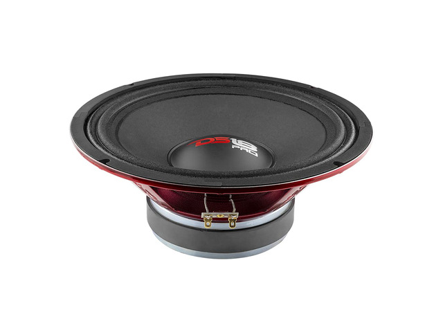 PRO-X10M Loudspeaker - 10', Midrange, Red Steel Basket, 600W Max, 300W RMS, 8 Ohms - Premium Quality Audio Door Speakers for Car or Truck Stereo...