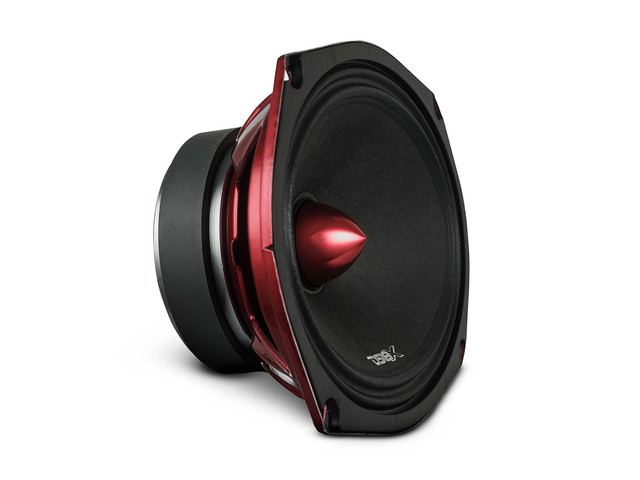 DS18 PRO-X698 BM Loudspeaker - 6x9', Midrange, Red Aluminum Bullet, 400W Max, 200W RMS, 8 Ohms - Premium Quality Audio Door Speakers for Car,Truck...