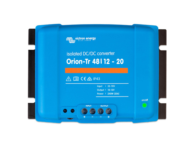 Orion-Tr DC to DC Converter - 48/12-Volt 20 amp 240-Watt - IP43 Protected - for Dual Battery Systems - Isolated