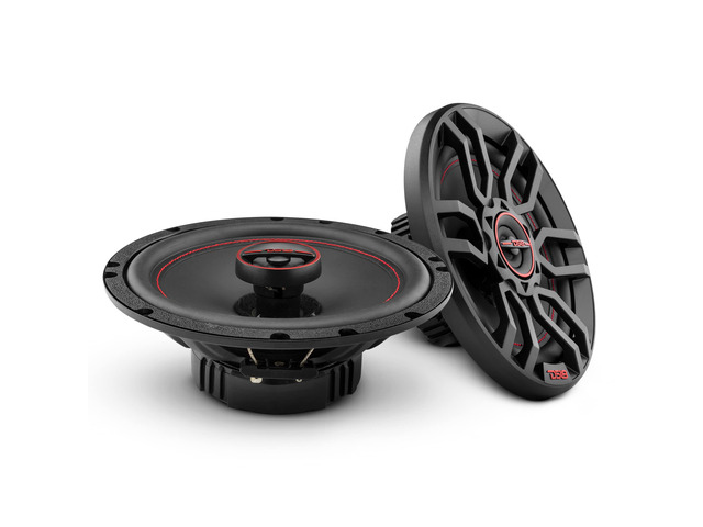 GEN-X6.5 Coaxial Speaker - 6.5', 3-Way, 165W Max, 50W RMS, Black Paper Cone, Two Mylar Dome Tweeters, 4 Ohms - Clarity Unparalled by Other Speakers...