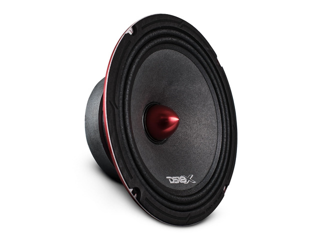 PRO-X8.4BM Loudspeaker - 8', Midrange, Red Aluminum Bullet, 550W Max, 275W RMS, 4 Ohms - Premium Quality Audio Door Speakers for Car or Truck...