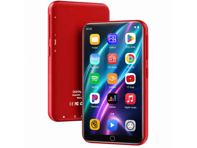 144GB MP3 Player with Bluetooth and WiFi, 4' Full Color Touch Screen MP4 Music Player with Spotify,Pandora,YouTube, Android MP4 Music Player for...