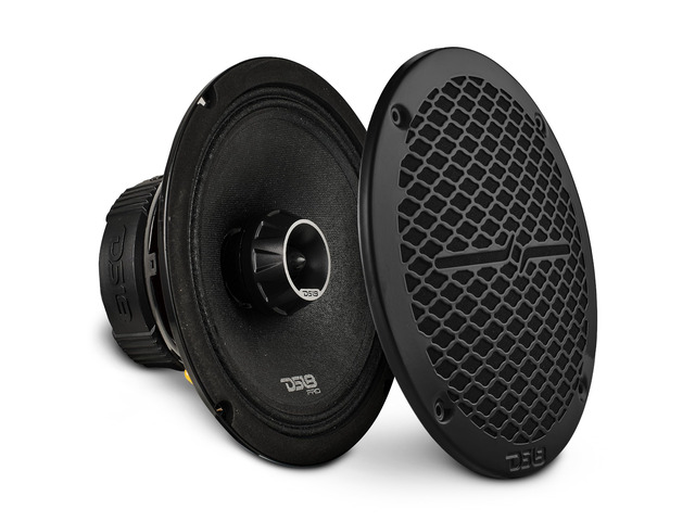 PRO-ZT Pro Audio Coaxial Midrange Speakers with Built-in Bullet Tweeter, 4-Ohms, Water Resistant - Black Metal Mesh Grill Included (1 Speaker) (8'...