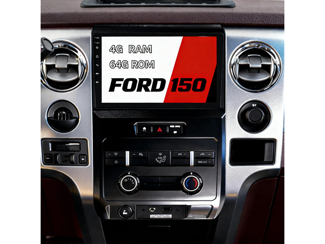 [DSP & 32EQ] 4+64G Car Radio for Ford F150 F-150 2009 2010 2011 2012, 9 inch 1280 * 720 Touch Screen for F150 Car stereo Wireless Carplay Android...