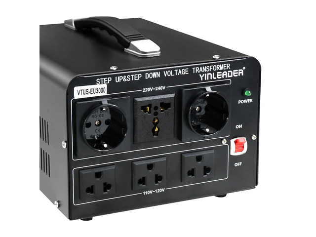 3000W Voltage Converter Transformer(110V to 220V,220V to 110V) Step Up/Down Converter 110/120 Volt - 220/240 Volt w/US Standard Power Cord,Circuit...