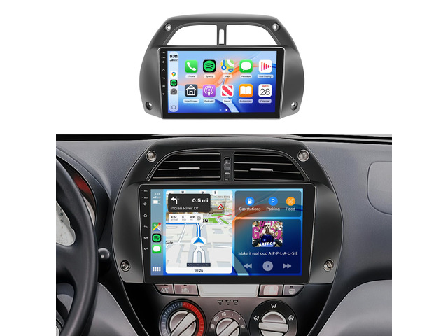 4G+64G Car Radio Stereo for Toyota RAV4 2001-2006, 9inch IPS Touch Screen/Android 15/Wireless CarPlay/Android Auto/32 EQ/GPS...