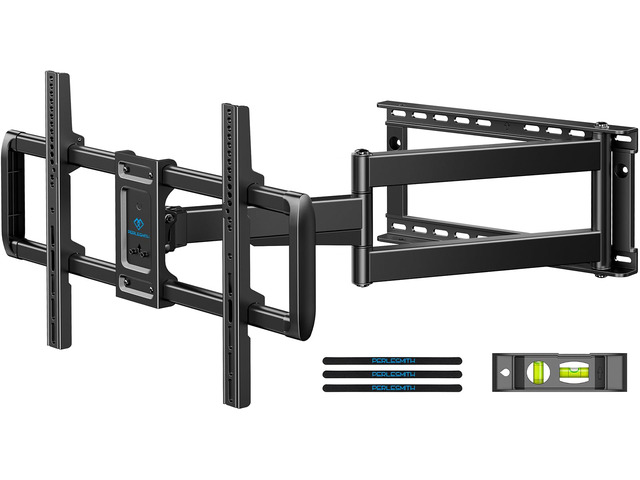 Long Arm TV Wall Mount Full Motion for 37-75 inch TVs, Corner TV Mount Bracket with 27.36-inch Articulating Long Extension Arm, Swivel & Tilt, Max...