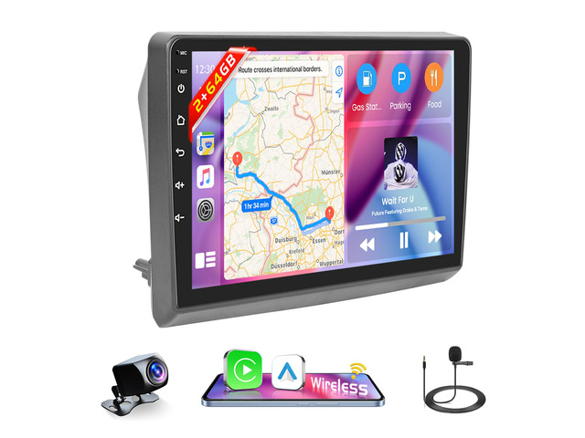Car Radio for Toyota 4Runner 2003-2009/Tundra 2003-2006/Sequoia 2003-2007, Android 15 Car Stereo Wireless Carplay, 9 inch Touch Screen for...