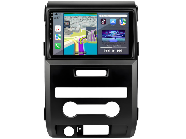 Car Radio for Ford F150 2009-2012: Upgrade 4GB+32GB Android 14 Head Unit with Wireless CarPlay Android Auto - 9 inch Touchscreen Stereo with GPS...