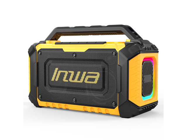 Jobsite Bluetooth Speakers Compatible with DeWalt 20V/FLEXVOLT & Milwaukee M18 Battery, 60W Portable Outdoor Wireless Boombox w/Bass, RGB Lights,...