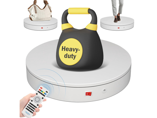 15.8In Remote Motorized Electric Turntable Rotating Display Stand Rotating Platform Photography Turntable motorized lazy susan base giratoria para...