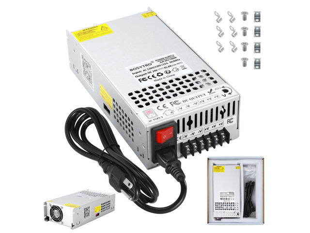 Upgrade 24V 41.6A 1000W DC Switching Power Supply, Universal Transformers PSU AC110V/220V (SMPS), Upgraded Output Port with Power Cord, 24 Volt...