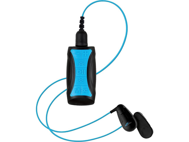 Stream 3 with Short Cord Bone Conduction Headphones Waterproof MP3 Music Player & Open-Ear Bluetooth Headphones for Swimming 8GB Memory, IPX8 Rating