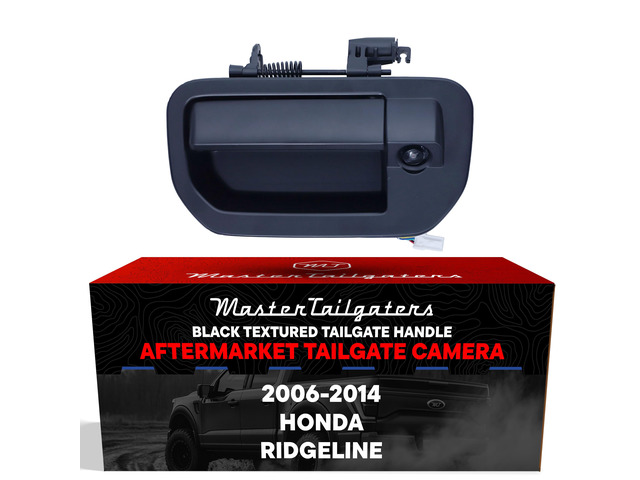 Black Tailgate Handle with Backup Camera Replacement for Honda Ridgeline (2006-2014) IP68 Waterproof Parking Grid Lines Available Easy to...