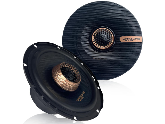 2X WZ65PTi 6.5-Inch Super Coaxial Speaker Pair, 4 Ohm, 450W Max, 120W RMS, 92dB Sensitivity, Ferrite Woofer & PEI Dome Tweeter for Pro Car Audio
