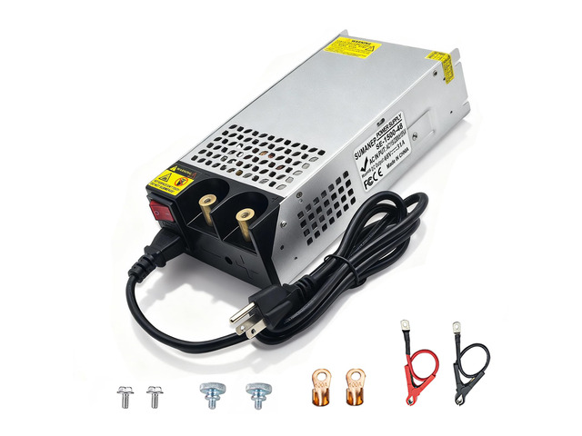New Version AC to DC 48V 31A 1500W Power Supply,120V to 48V Converter/110V to 48V Converter for 48v RV, Pump, LED Strip, LCD Monitor (DC48V-31A-1500W)