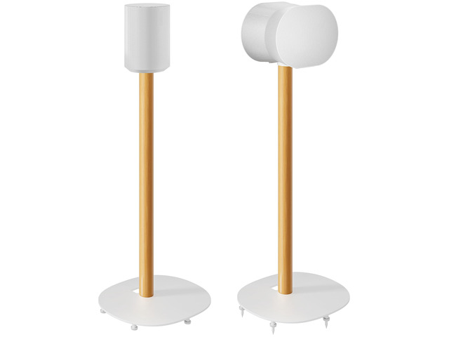 Speaker Stands Pair for SONOS Era 100 and Era 300,11LBS Capacity,30.6' Fixed Height Floor Stand with Cable Management,Large Base with Two Feet...