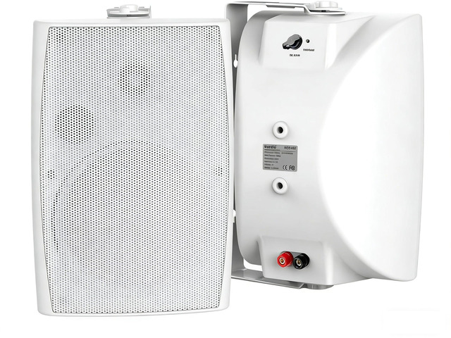 4 Inches 200 Watts Outdoor Bluetooth Speakers, Bluetooth 5.3,TWS Stereo Paring,Wall Mount Speaker System Waterproof Suitable for Patio Home...