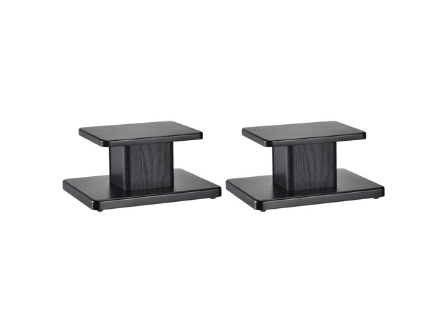 Wood Speaker Stands, 2 Pack 5.9 Inch (15cm) Universal Speaker Stand Hollowed Bases Enhanced Audio Listening for Home Theaters Cinema
