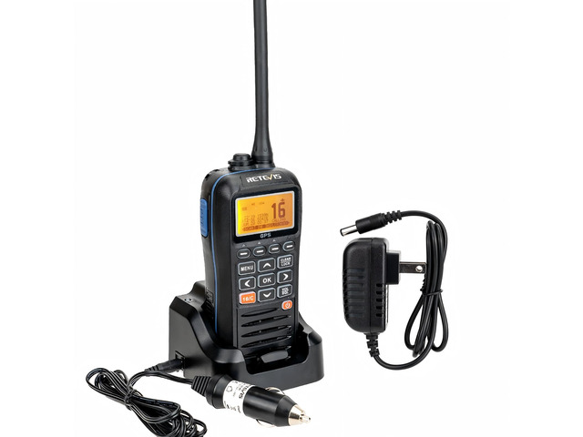 RM40 Marine Radio with GPS,DSC Distress Call,Mob Alarm,IP67 Waterproof Floating Handheld Radio,NOAA Weather Alert,1500mAh Battery,International...