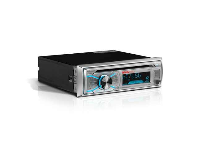 MR500UABS Marine Boat Stereo Single Din, Bluetooth, CD DVD Player, AM/FM Radio Receiver, USB