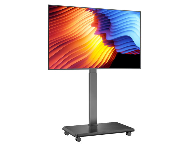 Rolling TV Stand, Portable Mobile TV Stand for 32-75 Inch TVs up to 110 lbs, 18 Adjustable Heights, Max VESA 600x400mm, Rolling TV Cart on Wheels...