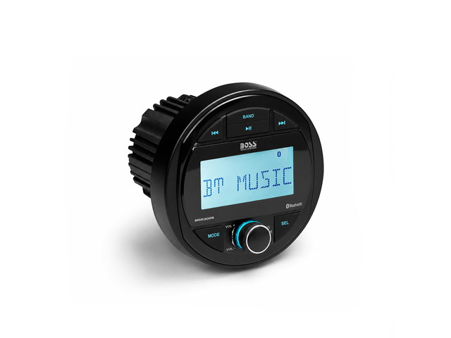 MGR300B Marine Boat Stereo Gauge Receiver - Bluetooth, No CD DVD Player, AM/FM Radio, IPX5 Weatherproof, USB, MP3