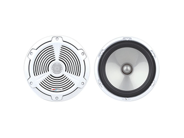 MR752C 7.5 inch Marine Boat Stereo Speakers - 400 Watts (per pair), Coaxial, 2 Way, Full Range, 4 Ohms, Weatherproof, Sold in Pairs