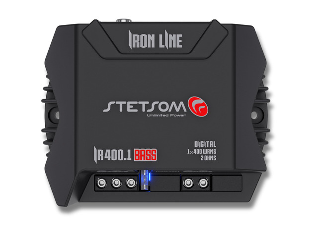 IR 400.1 BASS 2 Ohms - Iron Line Digital Sub Amplifier, 2 Stable, Mono Car Audio, 400 Watts RMS, Compact Digital Amplifier, Full Range Sound...