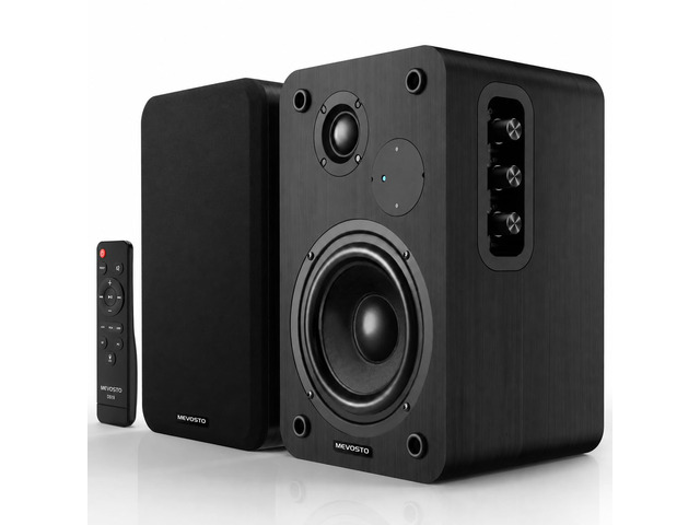 Active Bookshelf Speakers 36W RMS - BT 5.4 Wireless Speaker with 5 Inch Woofer, Silk Dome Tweeter PC Speakers - USB Digital Audio Studio Monitors...