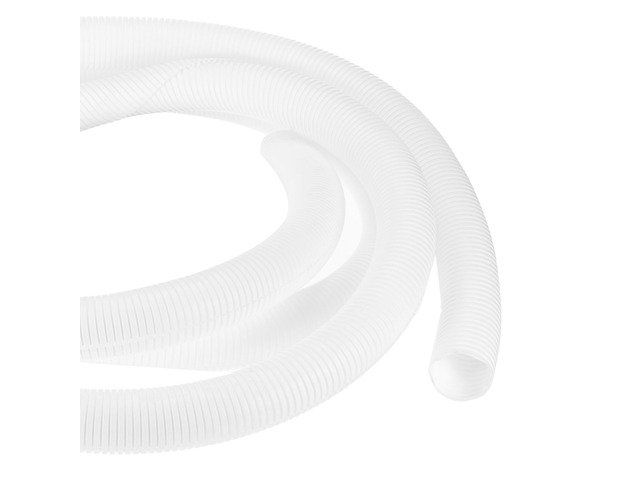 25ft Wire Loom Split Tubing 2 Inch(50.8 Mm) ID, Cord Protectors from Pet Flexible Conduit Cable Management for Office, Home, Garden, White
