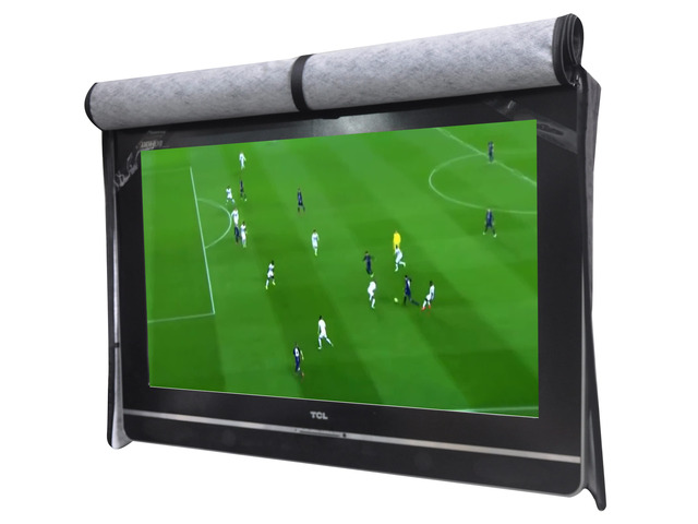 Outdoor 80-85' TV Set Cover,Scratch Resistant Liner Protect LED Screen Best-Compatible with Standard Mounts and Stands (Black)