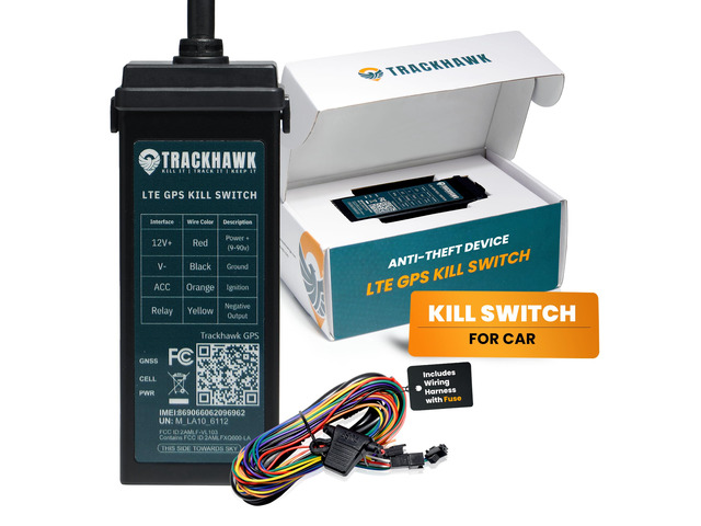 VL03 GPS Tracker with Kill-Switch - 4G LTE Vehicle Tracking for Cars, Trucks & Trailers with Driver Monitoring, Anti-Theft Protection & Real-Time...