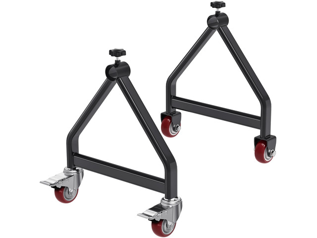Wire Spool Rack, Portable Cable Caddy, Swivel Caster Wheels with Brake, Steel Fully Welded Wire Rack Dispenser for up to 28' Diameter Spools, 220...