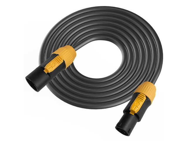 12AWG PowerCon True Male to Female CableSeetronic SAC3FX to SAC3MX PowerCon Extension CableIP65 Profeesional Hand-Built-25FT