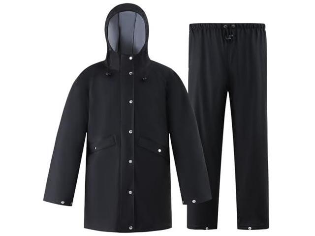 Rain Suit Waterproof Jacket Rain Suits for Men Women Waterproof Heavy Duty Rain Gear Long Rain Jacket Coat & Pants