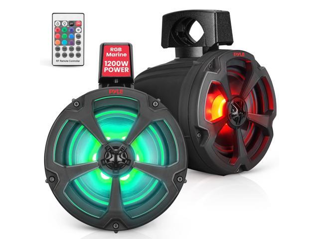 6.5 Off-Road Speakers, 1200W Marine Grade Speakers with RGB Lights & Remote, Amplified Vehicle Speakers for ATV, UTV Sound System, 4x4, Jeep &...