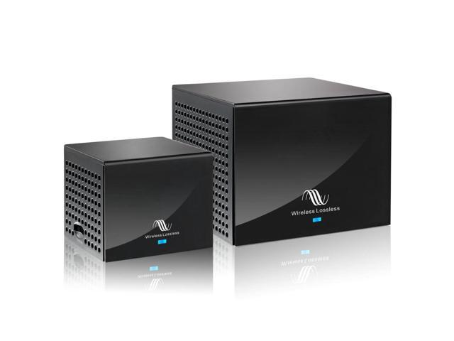 S-AIR100-PRO Wireless Rear Speaker kit, 5.8G Low Latency Audio Transmitter and Receiver, 80W+80W high Power, Compatible with A/V Receiver, Stable.