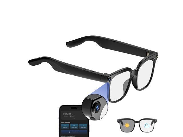 AI Smart Glasses with Camera 4K HD Video Recording, 8MP Hands-Free Camera Glasses for Men Women, Bluetooth & WiFi, Open-Ear Audio, ChatGPT Voice.