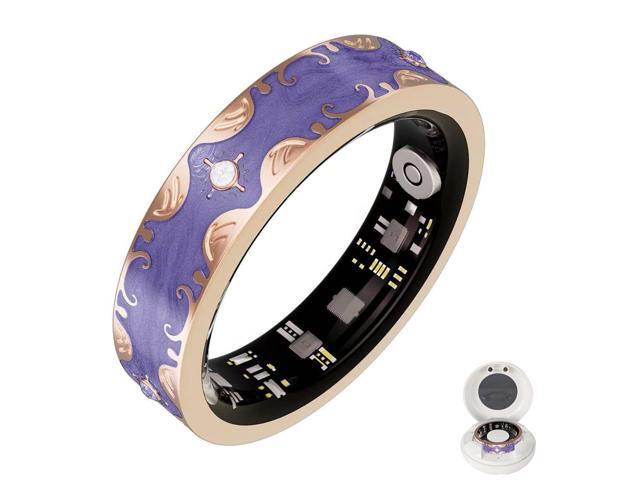 Retro Bluetooth Smart Ring for Women Fitness Tracker Ring with Heart Rate, Sleep Monitoring, Blood Oxygen, Step Counting for iOS and Android.