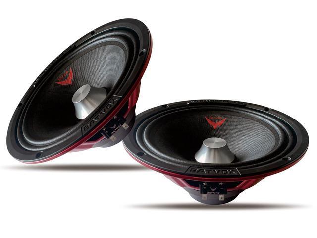 MX80S3 Loudspeaker 8 Inch Midrange 600 Watts 4 Ohms Silvery Bullet, Premium Quality Audio Door Speakers for Car or Truck Stereo Sound System, Black...