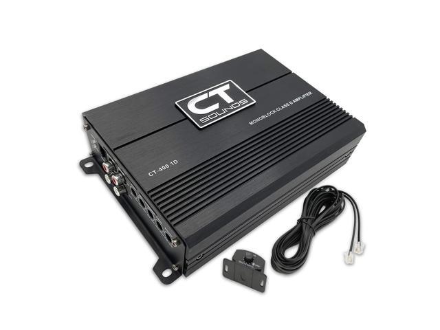 CT-400.1D Compact Class D Car Audio Monoblock Amplifier, 400 Watts RMS