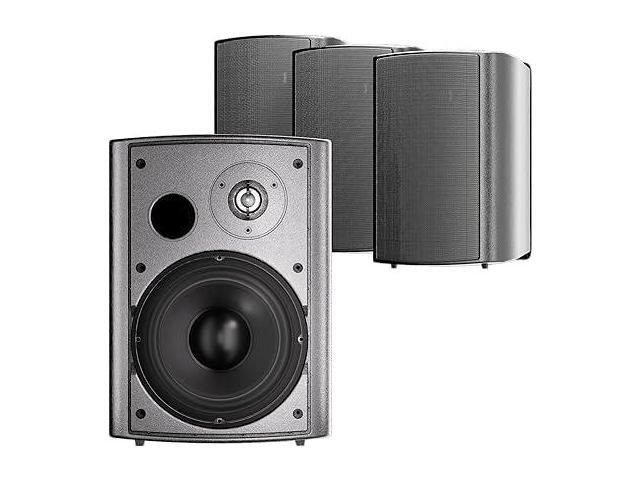6.5 Inch Indoor Outdoor Speakers Wired Waterproof,Wall Mount Passive Speakers,800Watt Powerful Bass,for Home Patio Porch Garden Covered Deck.