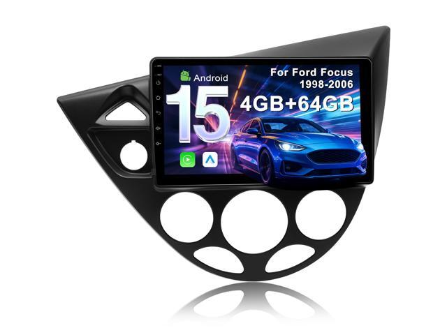 4G+64G Car Radio for Ford Focus 1998-2006: Upgrade Android 15 9' Touch Screen Stereo Head Unit Wireless CarPlay Android Auto, BT 5.4, WiFi 6, GPS,.