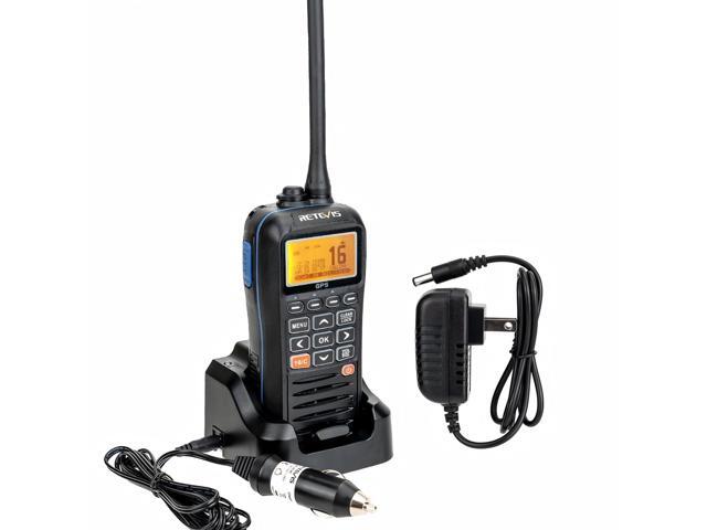 RM40 Marine Radio with GPS,DSC Distress Call,Mob Alarm,IP67 Waterproof Floating Handheld Radio,NOAA Weather Alert,1500mAh Battery,International.