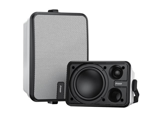 Outdoor Bluetooth Speakers, Waterproof Wall Mount Speaker, Powerful Indoor/Outdoor Sound System, Wireless Sync Up to 100 Speakers, Suitable for...