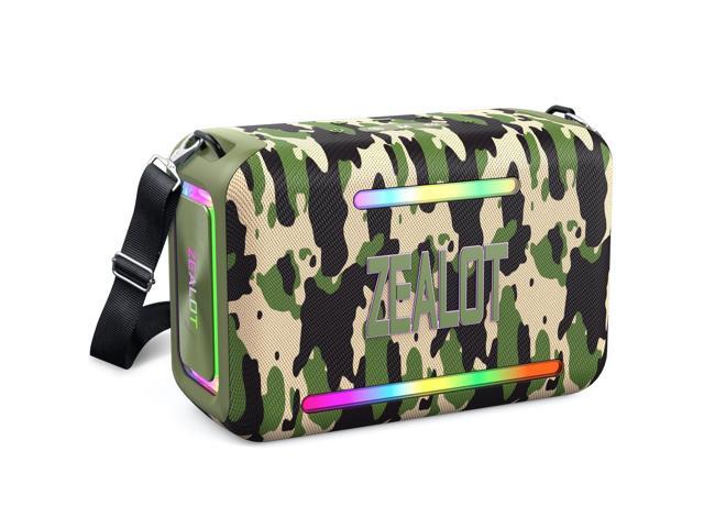 120W RMS/150W Peak Bluetooth Speaker, Portable Wireless Speakers IPX6 Waterproof Bluetooth Subwoofer Speaker with LED Light, 40H Playtime, Custom.
